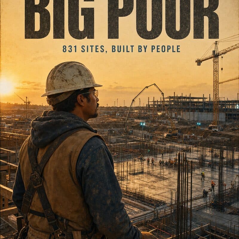 The big pour