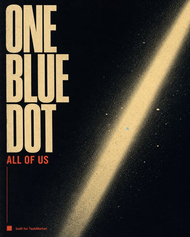One Blue Dot poster